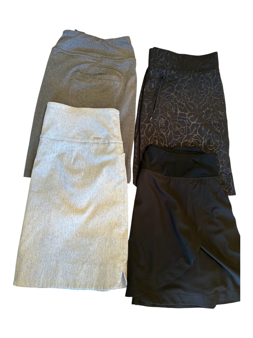 Women Skort Bundle, Black & Gray (Orvis, SC & Co, SS, Adidas) 3 Med, 1 Lg. EUC